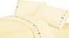 HiEnd Accents Embroidered Cross Sheet Set, Cream
