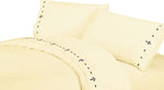 HiEnd Accents Embroidered Cross Sheet Set, Cream