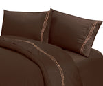 HiEnd Accents Embroidered Barbwire Sheet Set, King