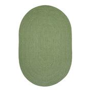 Homespice Decor 308696  2.5' x 9' Oval Sage Ultra Durable Braided Rug