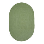 Homespice Decor 302694  3' x 5' Oval Sage Ultra Durable Braided Rug