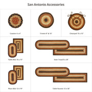 Homespice Decor 714046 5 x 8' Rectangular San Antonio Pure Comfort Braided Rug