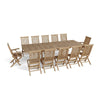 Anderson Teak Set-32A Valencia Classic 13-Pieces Dining Set