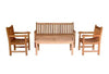 Anderson Teak Set-6 Classic 3-Seater 4-Pieces Conversation Set