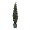 Vickerman T160172 6' Artificial Pond Cypress Tree, UV Resistant in Two Tone Green Pot