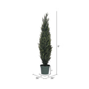 Vickerman T160172 6' Artificial Pond Cypress Tree, UV Resistant