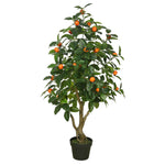 Vickerman TA170701 48" Artificial Green & Orange Real Touch Orange Tree