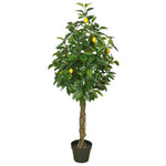 Vickerman TA171101 51" Artificial Green & Yellow Real Touch Lemon Tree