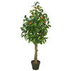 Vickerman TA171201 51" Artificial Green & Orange Real Touch Orange Tree