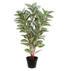 Vickerman TA181335 35" Artificial Green Real Touch Zebra Plant