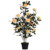Vickerman TA181845 45" Artificial Yellow Rose Plant in Pot