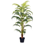 Vickerman TA193559 59" Artificial Potted Fern Palm Real Touch Leaves