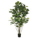 Vickerman TB170460 5' Artificial Green Potted Fiddle Tree