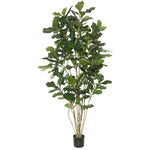Vickerman TB170484 7' Artificial Green Potted Fiddle Tree
