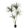 Vickerman TB170548 4.5' Potted Artificial Green Yucca Yellow Edge 