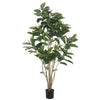 Vickerman TB170772 6' Potted Artificial Rubber Tree