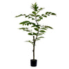 Vickerman TB170848 4' Potted Artificial Green Nandina Tree