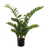 Vickerman TB170901 28" Potted Green Zamifolia Artificial Bush