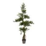 Vickerman TB180148 4' Artificial Potted Cedar Tree