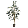 Vickerman TB180548 4' Artificial Potted Olive Tree