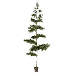 Vickerman TB180899 9' Artificial Potted Podocarpus Tree