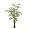 Vickerman TB190150 5' Artificial Potted Black Japanese Bamboo Tree