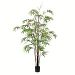 Vickerman TB190150 5' Artificial Potted Black Japanese Bamboo Tree