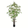 Vickerman TB190170 7' Artificial Potted Black Japanese Bamboo Tree