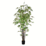 Vickerman TB190180 8' Artificial Potted Black Japanese Bamboo Tree