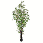 Vickerman TB190195 10' Artificial Potted Black Japanese Bamboo Tree