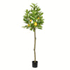 Vickerman TB190255 55" Artificial Potted Lemon Tree