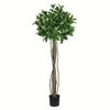 Vickerman TB190340 4' Artificial Potted Bay Leaf Tree