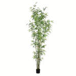 Vickerman TB190480 8' Artificial Potted Mini Bamboo Tree