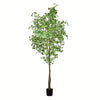 Vickerman TB190690 9' Artificial Potted Ginkgo Tree