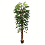 Vickerman TB190970 7' Artificial Potted Rhaphis Tree