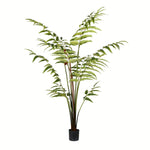 Vickerman TB191150 5' Artificial Potted Leather Fern