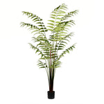 Vickerman TB191170 7' Artificial Potted Leather Fern