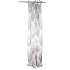 Sagebrook Home Linen Printed Curtain Panel, White/Lavender