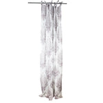 Sagebrook Home Linen Printed Curtain Panel, White/Lavender