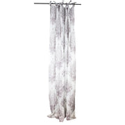 Sagebrook Home Linen Printed Curtain Panel, White/Lavender