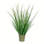 Vickerman TD190428 28" Artificial Potted Green Reed Grass