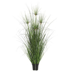 Vickerman TN170460 60" Artificial Potted Green Straight Grass & Cattails