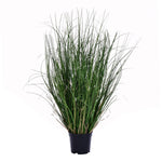Vickerman TN170624 24" PVC Artificial Potted Green Curled Grass