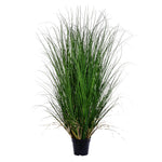 Vickerman TN170648 48" PVC Artificial Potted Green Curled Grass