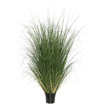 Vickerman TN170660 60" PVC Artificial Potted Green Curled Grass