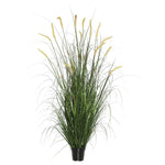 Vickerman TN170760 60" PVC Artificial Potted Green Foxtail Grass