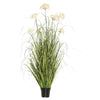 Vickerman TN170924 24" Artificial Potted Green Grass