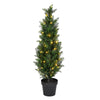 Vickerman TP170636LED 3' Artificial Potted Green Cedar Tree