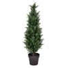 Vickerman TP170636 3' Artificial Potted Green Cedar Tree
