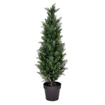 Vickerman TP170636 3' Artificial Potted Green Cedar Tree